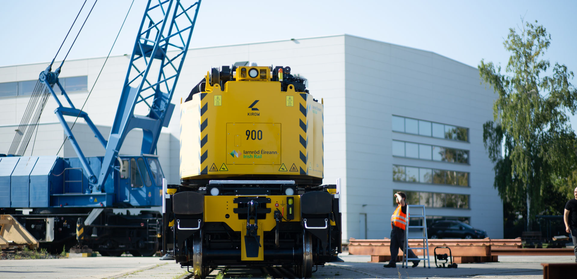 New Kirow Crane for Irish Rail Network Rhomberg Sersa Ireland